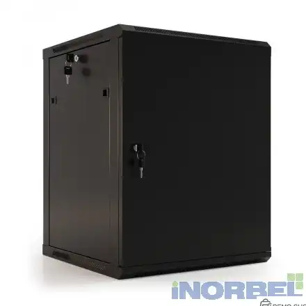 Шкаф HyperlineTWB-0645-SR-RAL9004 настенный 6U, 367x600х450мм, металлическая передняя дверь с замком, две боковые панели, цвет черный (RAL 9004) (разобранный) фото 3 Шкаф HyperlineTWB-0645-SR-RAL9004 настенный 6U, 367x600х450мм, металлическая передняя дверь с замком, две боковые панели, цвет черный (RAL 9004) (разобранный) фото 3