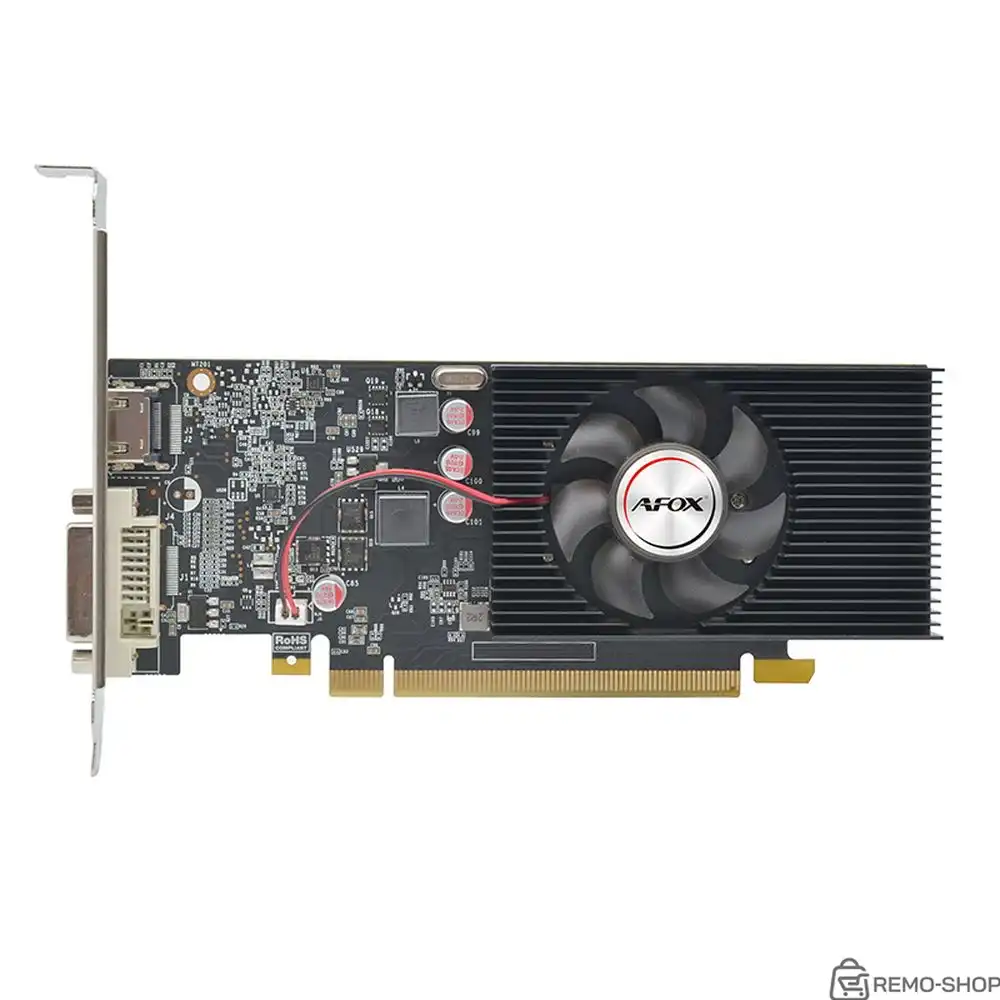 Видеокарта Afox GT1030 2GB GDDR5 64bit DVI HDMI 1FAN LP RTL (780087) фото 3 Видеокарта Afox GT1030 2GB GDDR5 64bit DVI HDMI 1FAN LP RTL (780087) фото 3