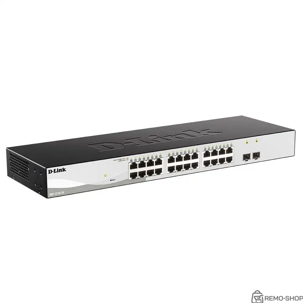 Коммутатор D-Link DGS-1210-26/F3A Настраиваемый L2 коммутатор с 24 портами 10/100/1000Base-T и 2 портами 1000Base-X SFP {5} (465758) Коммутатор D-Link DGS-1210-26/F3A Настраиваемый L2 коммутатор с 24 портами 10/100/1000Base-T и 2 портами 1000Base-X SFP {5} (465758)
