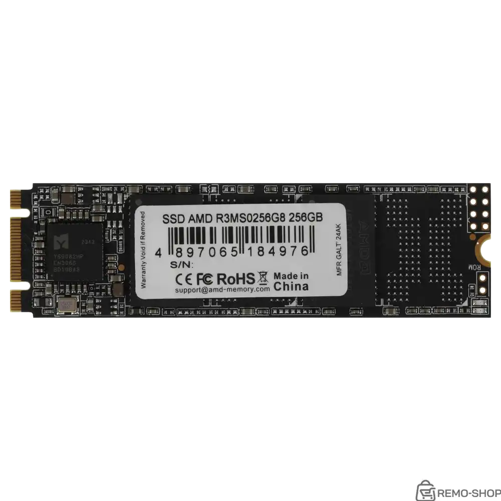 Твердотельный накопитель SSD AMD Radeon M2.2280 256GB R3 Series Твердотельный накопитель SSD AMD Radeon M2.2280 256GB R3 Series