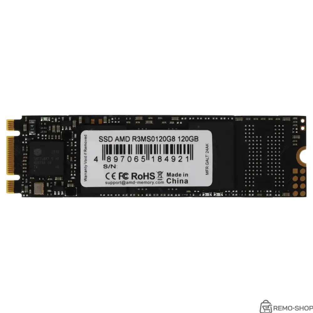 Твердотельный накопитель SSD AMD Radeon M2.2280 120GB R3 Series Твердотельный накопитель SSD AMD Radeon M2.2280 120GB R3 Series