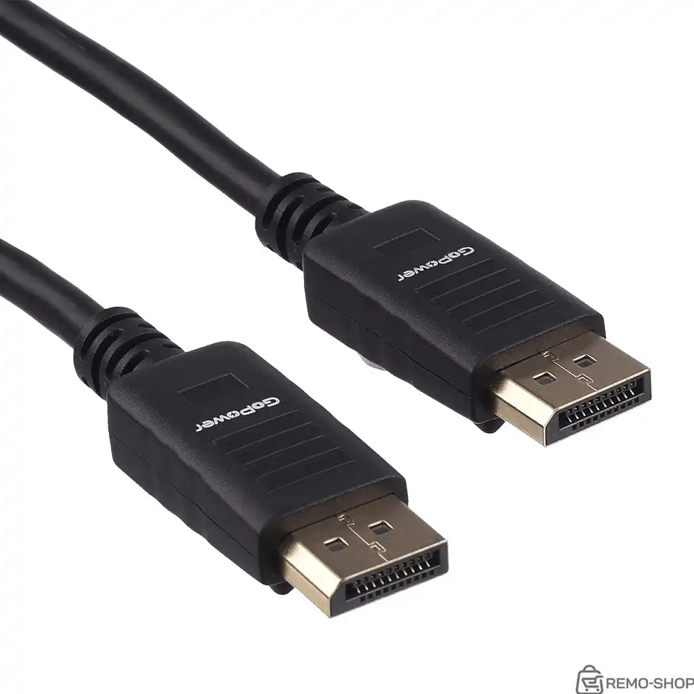 Кабель/ Кабель GoPower DisplayPort (m)-DisplayPort (m) 1.8м ПВХ ver.1.4 черный Premium Zip-Lock c подвесом Кабель/ Кабель GoPower DisplayPort (m)-DisplayPort (m) 1.8м ПВХ ver.1.4 черный Premium Zip-Lock c подвесом